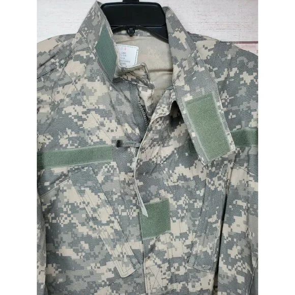 Military Army Combat Uniform Digital Camo Size Medium Long Field Jacket Coat